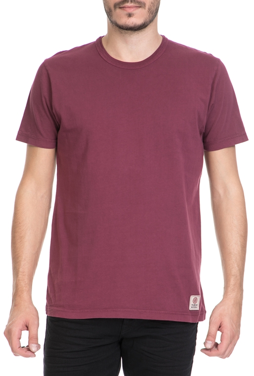 FRANKLIN & MARSHALL-Ανδρικό T-shirt FRANKLIN & MARSHALL μοβ