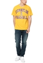 FRANKLIN & MARSHALL-Ανδρικό t-shirt Franklin & Marshall JERSEY ROUND NECK κίτρινο