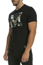 FRANKLIN & MARSHALL-Ανδρική μπλούζα FRANKLIN & MARSHALL μαύρη    