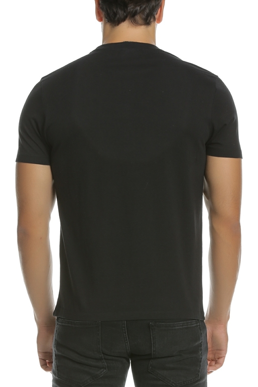 FRANKLIN & MARSHALL-Ανδρική μπλούζα FRANKLIN & MARSHALL μαύρη    