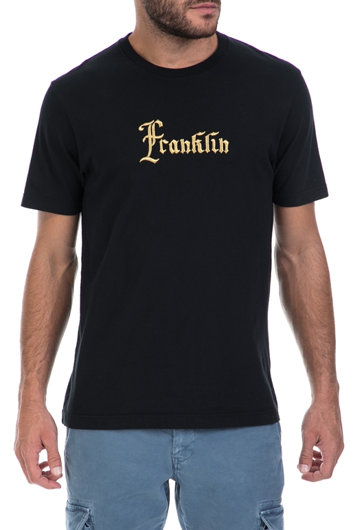 FRANKLIN & MARSHALL-Αντρική μπλούζα FRANKLIN & MARSHALL μαύρη    