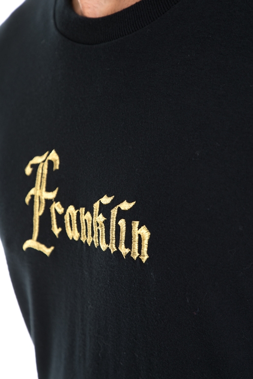 FRANKLIN & MARSHALL-Αντρική μπλούζα FRANKLIN & MARSHALL μαύρη    