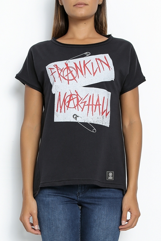 FRANKLIN & MARSHALL-Γυναικεία μπλούζα Franklin & Marshall μαύρη