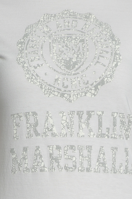 FRANKLIN & MARSHALL-Γυναικείο T-SHIRT JERSEY FRANKLIN & MARSHALL λευκό        