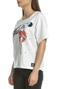 FRANKLIN & MARSHALL-Γυναικεία μπλούζα FRANKLIN & MARSHALL λευκή    