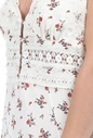 FREE PEOPLE COLLECTION-Γυναικείο φόρεμα FREE PEOPLE OUT & ABOUT εκρού
