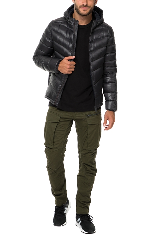 G-STAR RAW-Ανδρικό παντελόνι G-STAR RAW Rovic zip 3D tapered χακί 