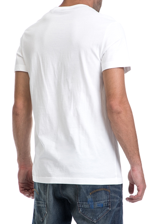 G-STAR-Ανδρικό t-shirt G-STAR RAW λευκό
