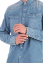 G-STAR RAW-Ανδρικό μακρυμάνικο τζιν πουκάμισο G-STAR RAW μπλε