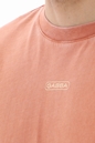 GABBA-Ανδρικό t-shirt GABBA 10230 Nigel Boxy Print Snow πορτοκαλί