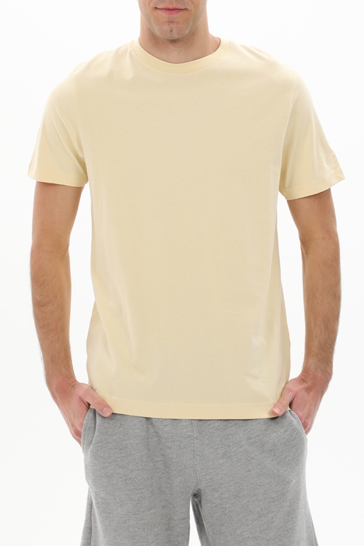 GABBA-Ανδρικό t-shirt GABBA 10247 Dune SS GOTS κίτρινη