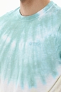 GABBA-Ανδρικό t-shirt GABBA 10352 Dune Batic λευκό μπλε