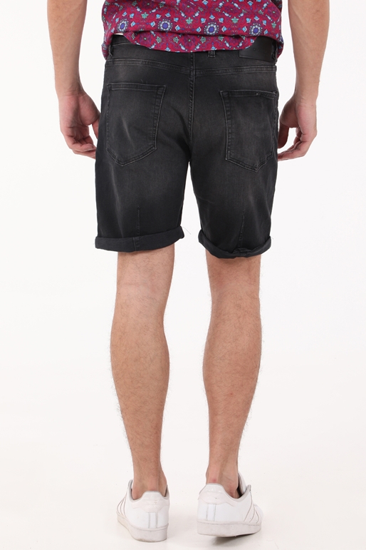 GABBA-Ανδρική jean βερμούδα GABBA Anker K4196 Shorts μαύρη