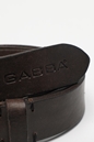 GABBA-Ανδρική δερμάτινη ζώνη GABBA 2220290001 Okay Belt καφέ