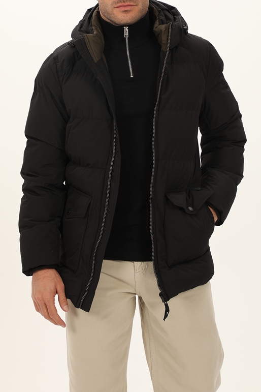 GARCIA JEANS-Ανδρικό μπουφάν GARCIA JEANS GJ110908_men`s outdoor jacket μαύρο