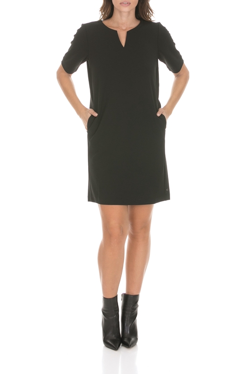 GARCIA JEANS-Γυναικείο μίνι φόρεμα GARCIA JEANS μαύρο