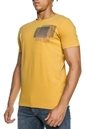 GARCIA JEANS-Ανδρικό t-shirt GARCIA JEANS DARK MOON κίτρινο
