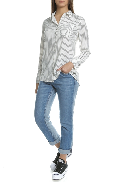GARCIA JEANS- Γυναικείο μακρυμάνικο ριγέ πουκάμισο Garcia Jeans