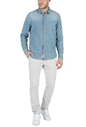 GARCIA JEANS-Ανδρικό μακρυμάνικο τζιν πουκάμισο Garcia Jeans μπλε