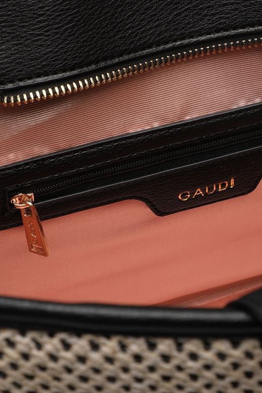 GAUDI-Γυναικεία τσάντα χειρός GAUDI GBG.2S1.083.017 linea ZEL ασπρόμαυρη