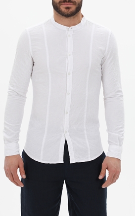 GAUDI-Ανδρικό πουκάμισο GAUDI GMC.2S1.041.035 GAUDI COREANA λευκό