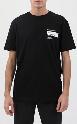 GAUDI-Ανδρικό t-shirt GAUDI 211GU μαύρο
