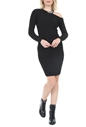 GUESS-Γυναικείο πλεκτό mini φόρεμα GUESS CAROL DRESS SWEATER - SHINY R μαύρο