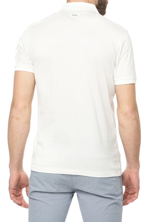 HAMAKI HO -Ανδρική πόλο μπλούζα HAMAKI HO λευκή 