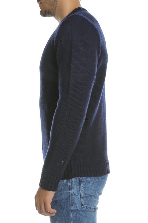 HAMAKI-Ανδρικό πουλόβερ HAMAKI μπλε 