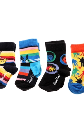 HAPPY SOCKS-Παιδικές κάλτσες HAPPY SOCKS Beatles πολύχρωμες