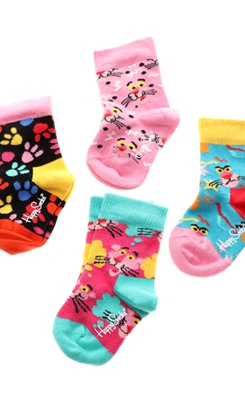HAPPY SOCKS-Παιδικές κάλτσες HAPPY SOCKS Pink Panther πολύχρωμες