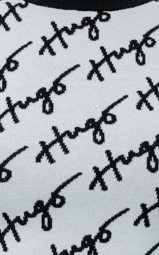 Hugo-Top tricotat cu imprimeu logo