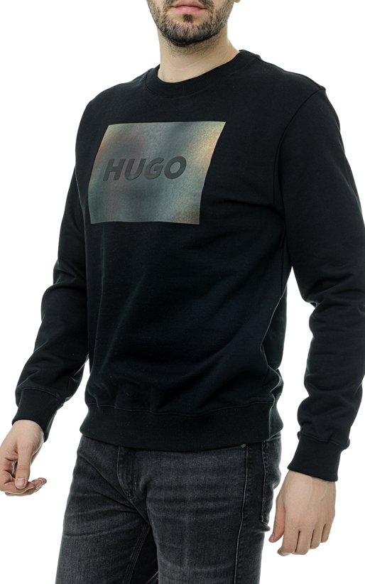Hugo-Bluza cu logo grafic multicolor