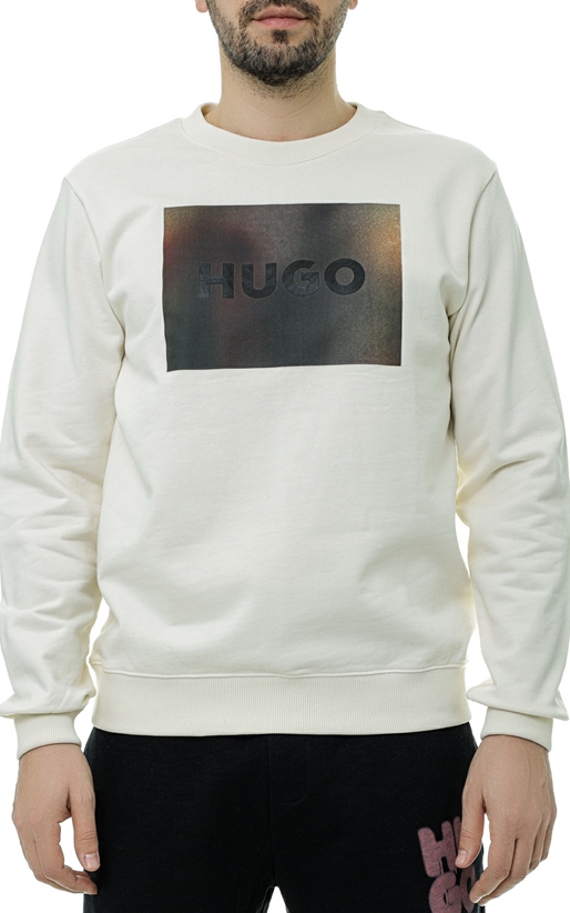 Hugo-Bluza cu logo grafic multicolor