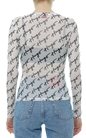 Hugo-Bluza din plasa cu imprimeu logo