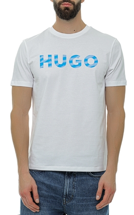Hugo-Tricou cu logo grafic 3D