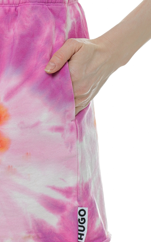 Hugo-Pantaloni scurti cu imprimeu multicolor Tie-Dye