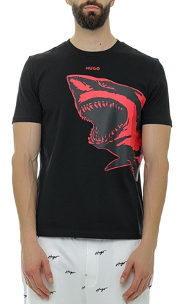 Hugo-Tricou cu ilustratie rechin