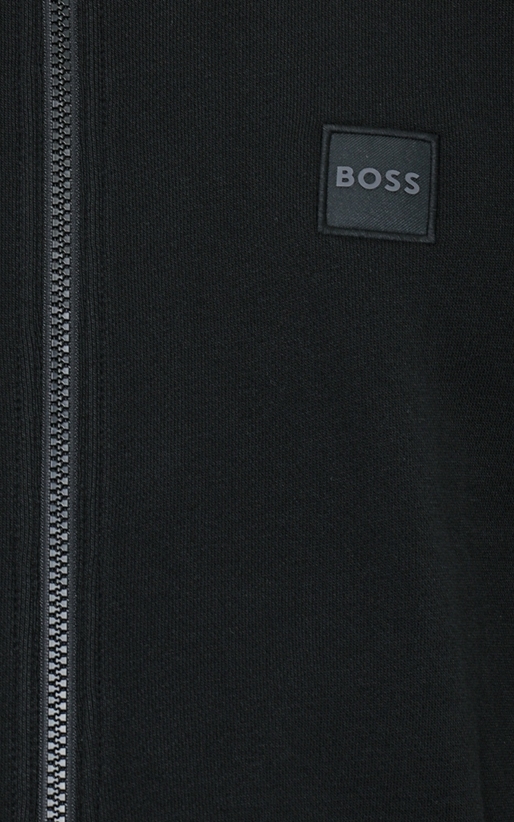 Boss Casual-Bluza cu fermoar si logo