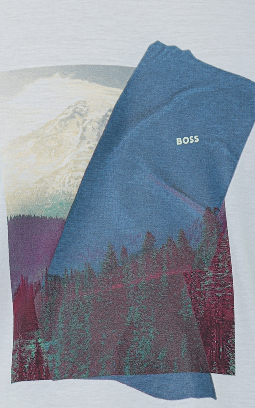 Boss Casual-Tricou cu logo grafic