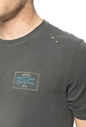 HURLEY-Ανδρική κοντομάνικη μπλούζα HURLEY CHAINED UP DESTROY ανθρακί