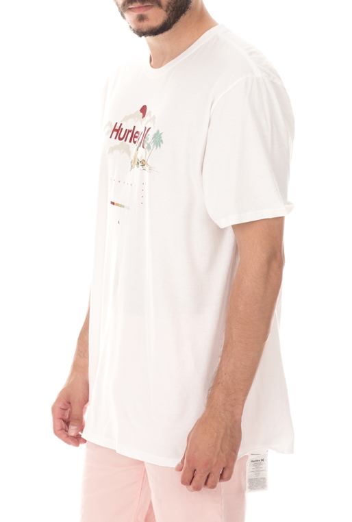 HURLEY-Ανδρική μπλούζα HURLEY ONLY THE ISLANDS S/S λευκή