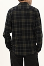 JACK & JONES-Ανδρικό πουκάμισο JACK & JONES 12209098 JJECLASSIC καρό μαύρο χακί