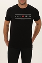 JACK & JONES-Ανδρικό t-shirt JACK & JONES 12221011 JJFLAG μαύρο