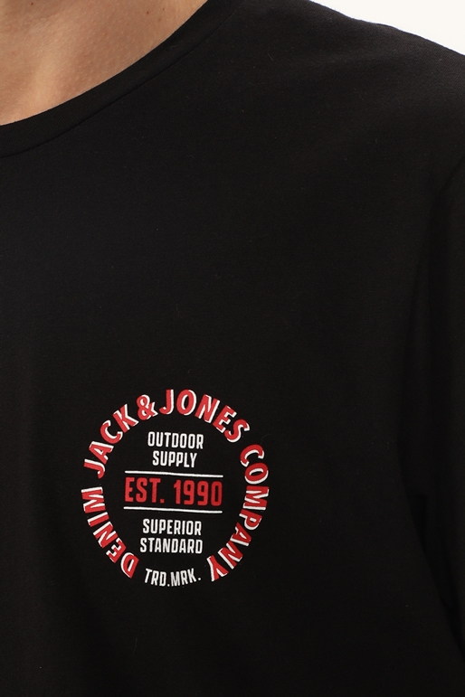 JACK & JONES-Ανδρικό t-shirt JACK & JONES 12222339 JJANDY μαύρο