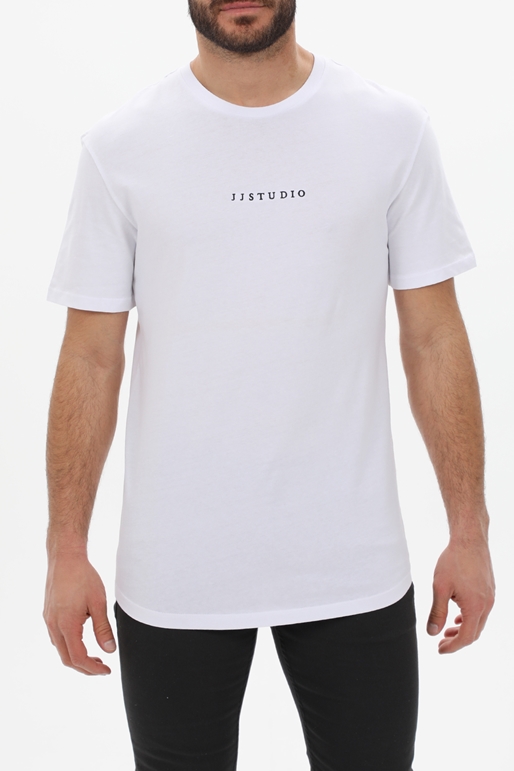 JACK & JONES-Ανδρικό t-shirt JACK & JONES 12224068 JJSTUDIO λευκό
