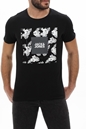JACK & JONES-Ανδρικό t-shirt JACK & JONES 12224165 JJTROPICANA BOX μαύρο