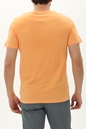 JACK & JONES-Ανδρικό t-shirt JACK & JONES 12224688 JJBECS SHAPE πορτοκαλί