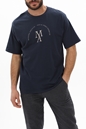 JACK & JONES-Ανδρικό t-shirt JACK & JONES 12228637 JPRBLUFLAKE μπλε