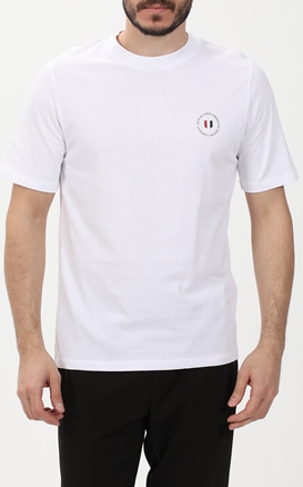 JACK & JONES-Ανδρικό t-shirt JACK & JONES 12230677 JPRBLUSHIELD λευκό
